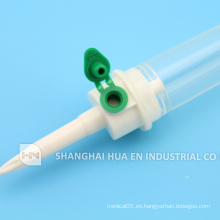 Ala pico Luer conector de bloqueo de látex o látex desechable Conjunto de infusión